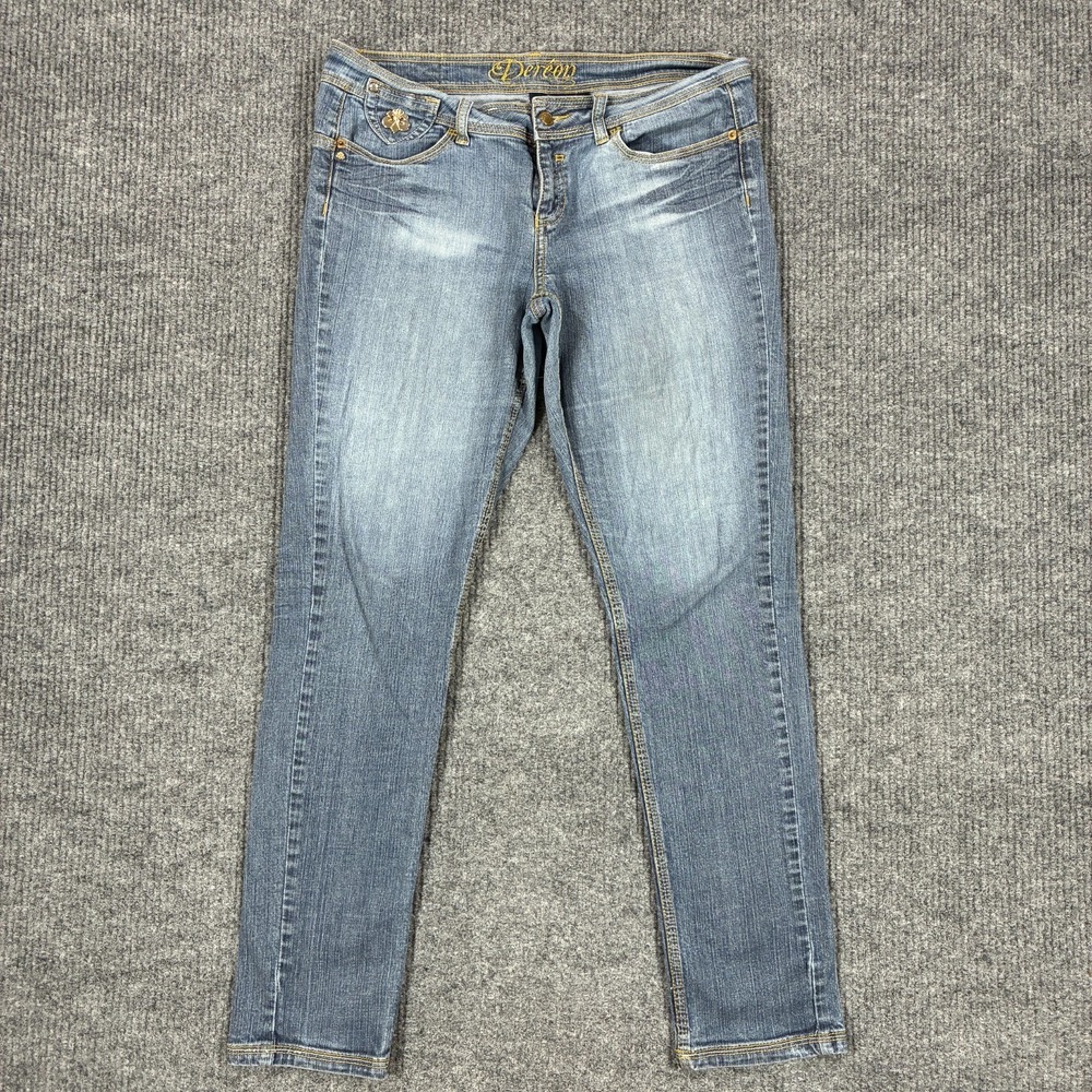 Dereon By Beyonce Womens Size 13/14 Skinny Jeans Embellished Back Pocket Y2K